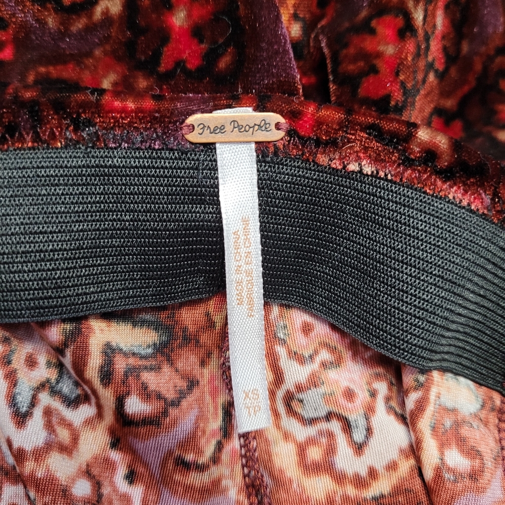 Free people loving feeling velvet wide leg trouser - Picture 8 of 9